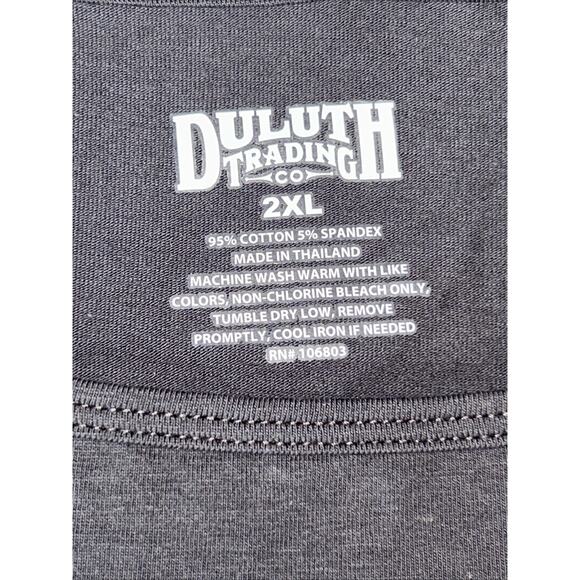 NWT Duluth Women's 2XL No-Yank Cami Stretch Cotton Tank Top Color: Coal - Picture 6 of 8